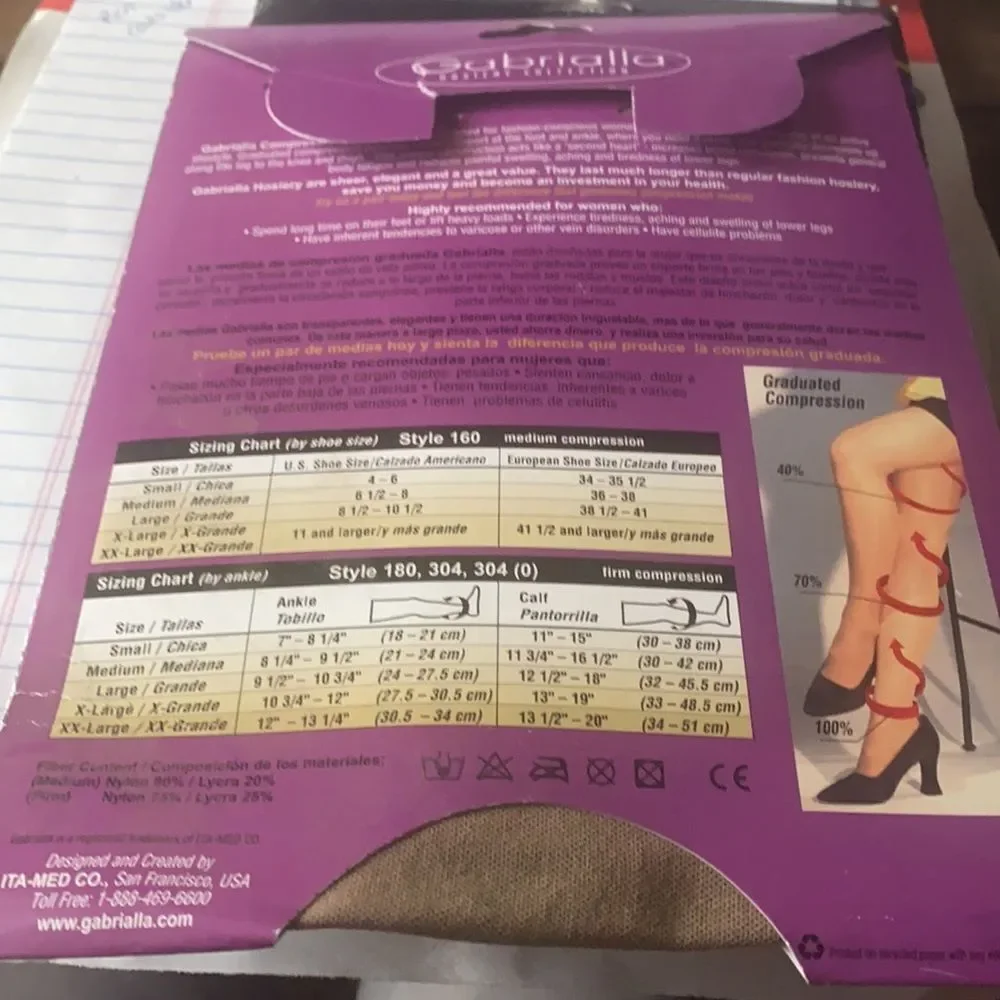 *Lot of 2* Elastic Support Knee highs